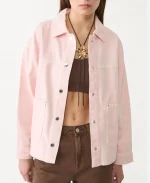 Emma Roberts NYC Pink Jacket - Jacket Era
