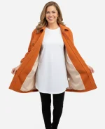 Erin Fourth Down And Love 2023 Orange Jacket