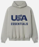 Essentials USA Baseball Sport Hoodie In Grey