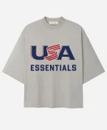 Essentials USA Baseball T-Shirt in Grey