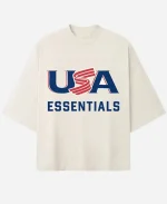 Essentials USA Baseball T-Shirt in White