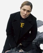 Eva Ramos FBI 2026 Black Wool Peacoat