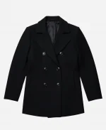 Eva Ramos FBI 2026 Juliana Aidén Martinez Black Wool Peacoat