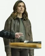 FBI S08 Juliana Aidén Martinez Brown Distressed Leather Jacket