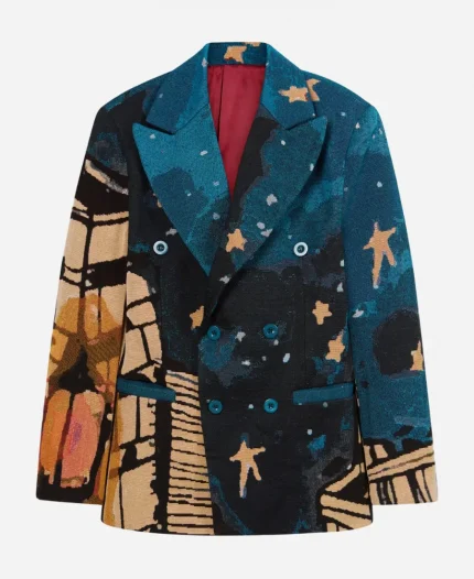 Fashion Scholarship Fund 89th Annual Gala Colm Dillane Printed Blazer