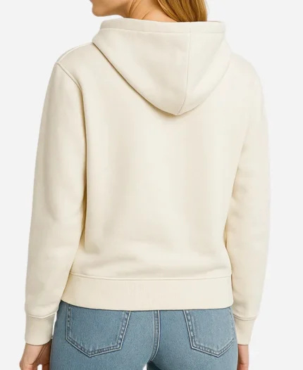 GAP Rhinestone Embellishments White Pullover Hoodie