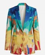 Gaby Shrinking Printed Blazer Jessica Williams Printed Blazer