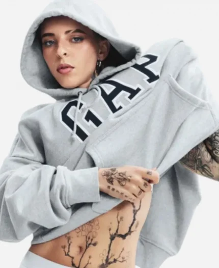 Gap x Young Miko 2026 Grey Hoodie