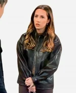 General Hospital Eden McCoy Brown Leather Jacket