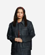 Georgina Campbell Psycho Killer Blue Jacket