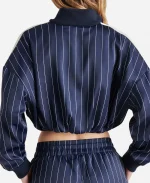 Gigi Zumbado DMV S01 Pinstriped Jacket In Blue