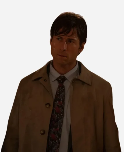 Glen Powell How to Make a Killing Coat