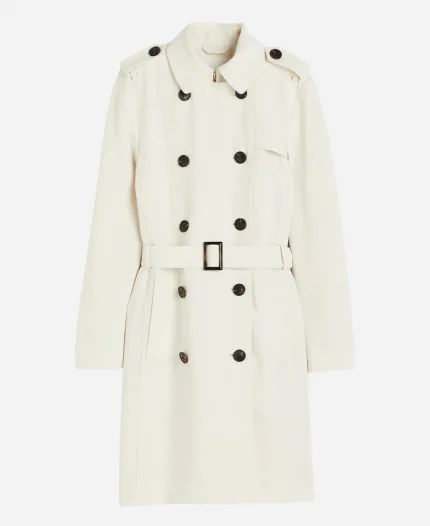 Grace Colasanti It’s Not Like That 2026 White Trench Coat