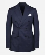 Harry Lawtey BAFTA 2026 Awards Navy Blue Suit