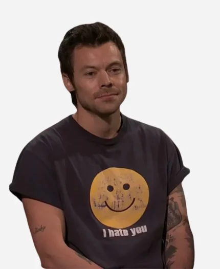 Harry Styles I Hate You Smiley Face T-Shirt