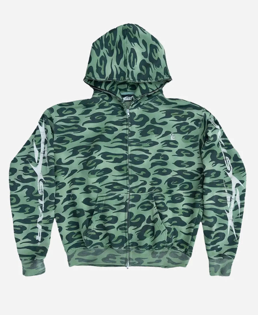 Hellstar Camo Zip-Up Hoodie Hellstar Camo Zip-Up Hoodie
