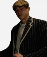 Hero Fiennes Tiffin Young Sherlock Striped Blazer - Blue