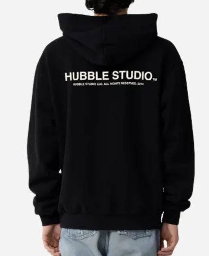 Hubble Glitter Camera Shy Black Hoodie