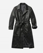 Ida The Bride! 2026 Black Leather Trench Coat