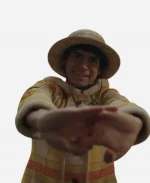 Iñaki Godoy One Piece S02 Checkered Hooded Shearling Coat