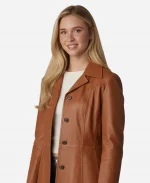 Isabel May Scream 7 Brown Leather Jacket