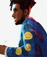 Jabari Entergalactic Kid Cudi Blue Denim Jacket