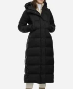 Jessie Buckley The Bride! 2026 Black Puffer Coat