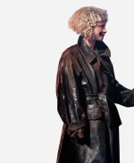 Jessie Buckley The Bride! Leather Coat