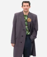 Josh O Connor Movie The Mastermind 2025 James Blaine Mooney Purple Long Coat