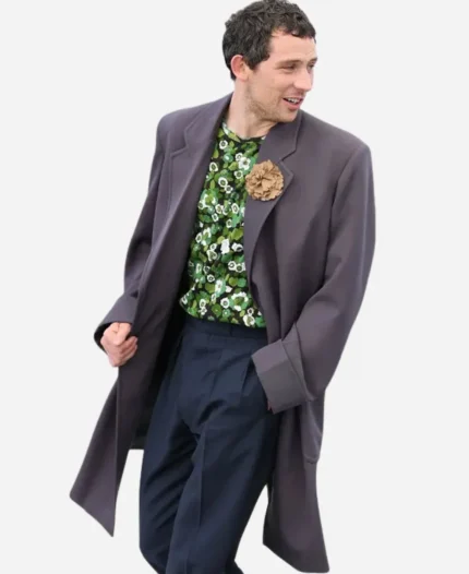 Josh O’Connor The Mastermind Purple Coat
