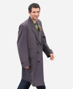 Josh O’Connor The Mastermind Purple Long Coat