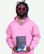 Juicy J Good Morning America 2023 Pink Hoodie