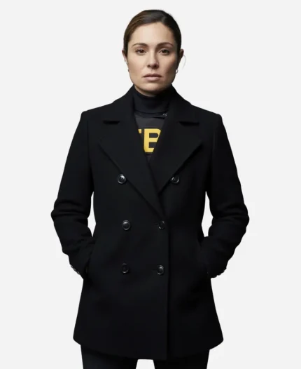 Juliana Aidén Martinez FBI S08 Black Peacoat