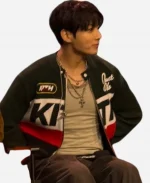 Jung Kook NYC Kith Black Full Zip Jacket