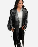 Kandi Burruss NYC 2026 Leather Coat