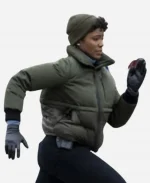 Katherine Renee Kane Tv Series FBI S05 Tiffany Wallace Green Puffer Jacket