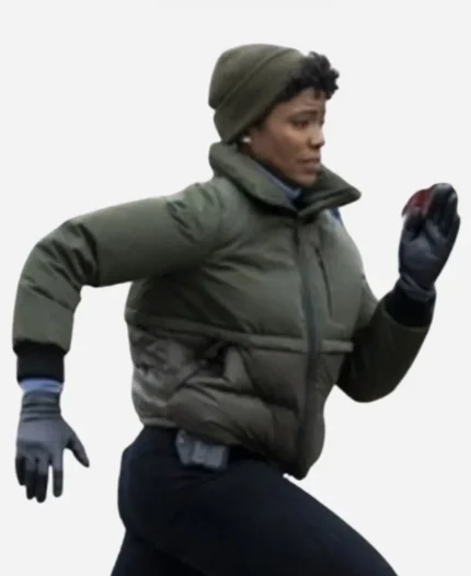 Katherine Renee Kane Tv Series FBI S05 Tiffany Wallace Green Puffer Jacket