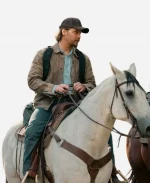 Kayce Dutton Tv Series Marshals 2026 Luke Grimes Brown Waxed Jacket