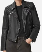  Kayla Craig Cross S02 Alona Tal Black Leather Jacket