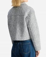 Kelli Giddish Law & Order Special Victims Unit 2025 Amanda Rollins Grey Wool Jacket