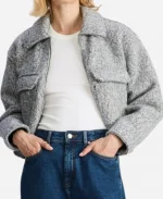 Kelli Giddish Law & Order Special Victims Unit Grey Wool Jacket