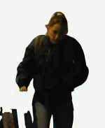 Kenna Rowan Reminders of Him 2026 Movie Maika Monroe Grey Bomber Jacket