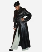 Kerry Washington NYC 2026 Black Leather Coat