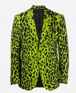 Kevin Cahoon The Beauty Tv Series Gunther Green Leopard Printed Blazer