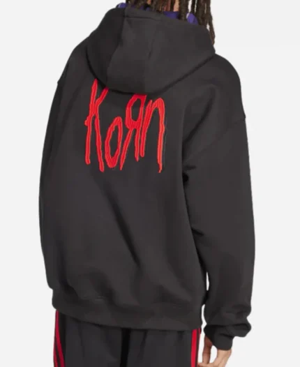 Korn x Adidas 2026 Oversized Black Hoodie