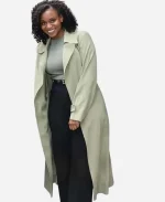 Law & Order Special Victims Unit S27 Aime Donna Kelly Green Trench Coat