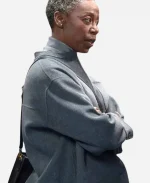 Law and Order SVU 2026 Noma Dumezweni Grey Wool Jacket