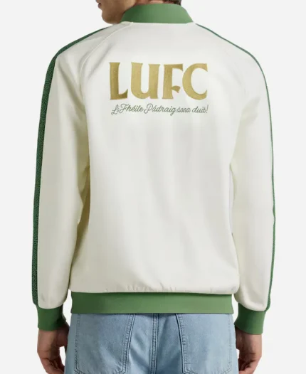 Leeds United St Patricks Day Tricot Off White Track Jacket