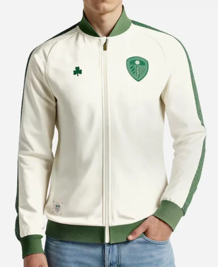 Leeds United St Patricks Day Tricot Track Jacket