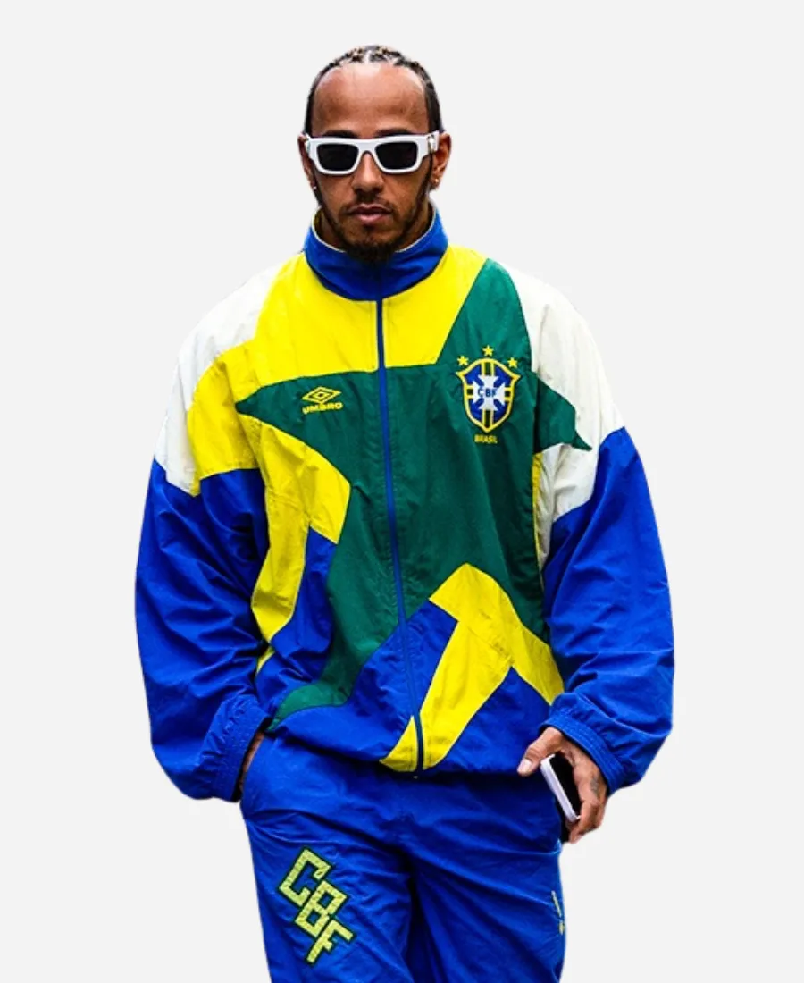 Lewis Hamilton Brazil Track Jacket Lewis Hamilton Brazil Track Jacket